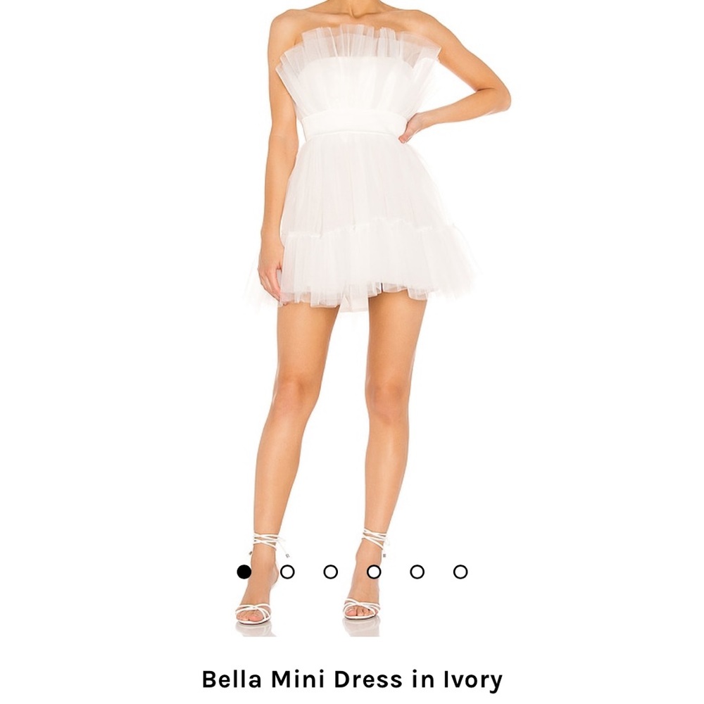 Katie May Bella mini dress in ivory